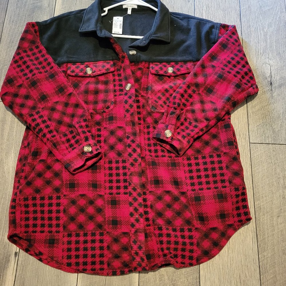Maurice's women's fleece jacket- button down.